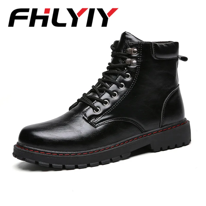 

Brand Warm Men'S Autumn Winter Leather Men Waterproof Snow Boots Outdoor Work Ankle Boots Men'S Zapatos De Hombre
