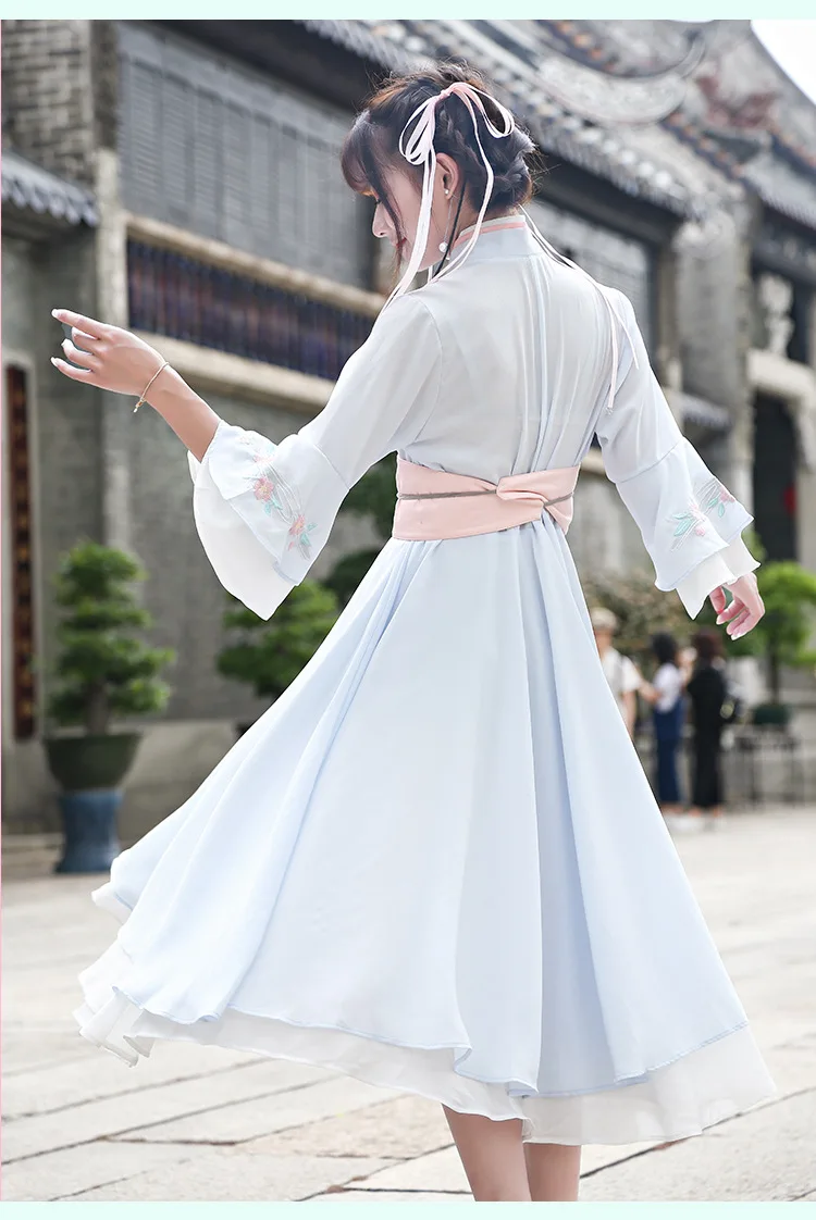 Для женщин Hanfu народное платье Китайский национальный танец традиционный костюм этап одежда для певцов карнавальный наряд Восточная