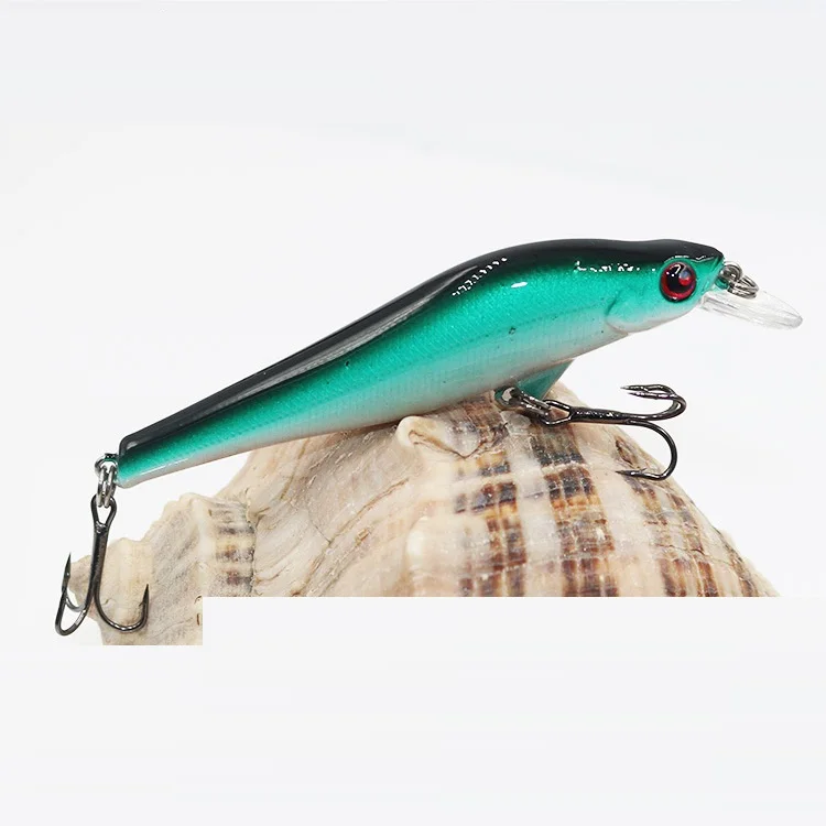 Minnow Hard Bait 95mm/11g Fishing Lures Sinking with Trebke Hooks Swimbait Hard Lure for Carp Fishing D Contact Fishing Minnow