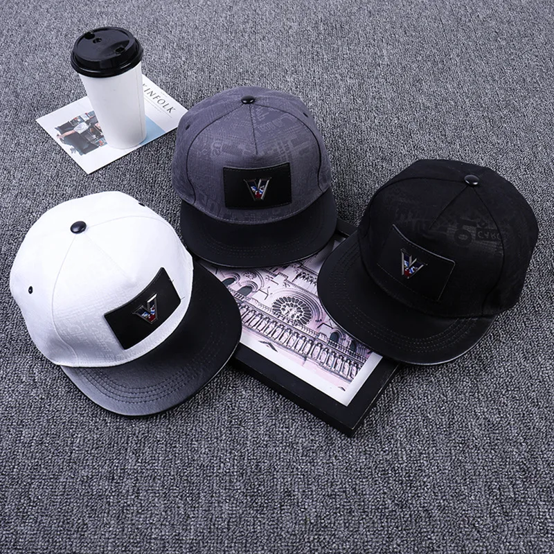 High Quality PU Leather Visor Letter Baseball Caps Women Men Mesh