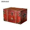 Caja de almacenamiento de madera Vintage de dos tipos de joyas y otros artículos pequeños caja de almacenamiento creativa ► Foto 1/6