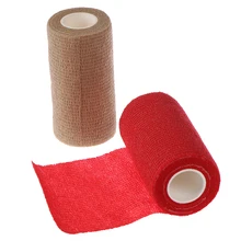 Красочные спортивные самоклеющиеся эластичные повязки Обертывание Ленты 4,5 м эластопласт для поддержки колена колодки пальцев лодыжки ладони плеча