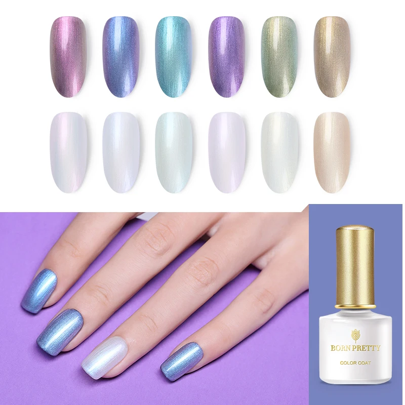 

BORN PRETTY Chameleon Shimmer Nail Gel Shell Pearl UV Gel Soak Off Nail Art Polish Nail Gel Varnish Lacquer