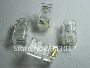 

RJ45 Modular Plug Network Connector CAT5 LAN 8P8C 1000 Pcs Per Lot HOT Sale HIGH Quality