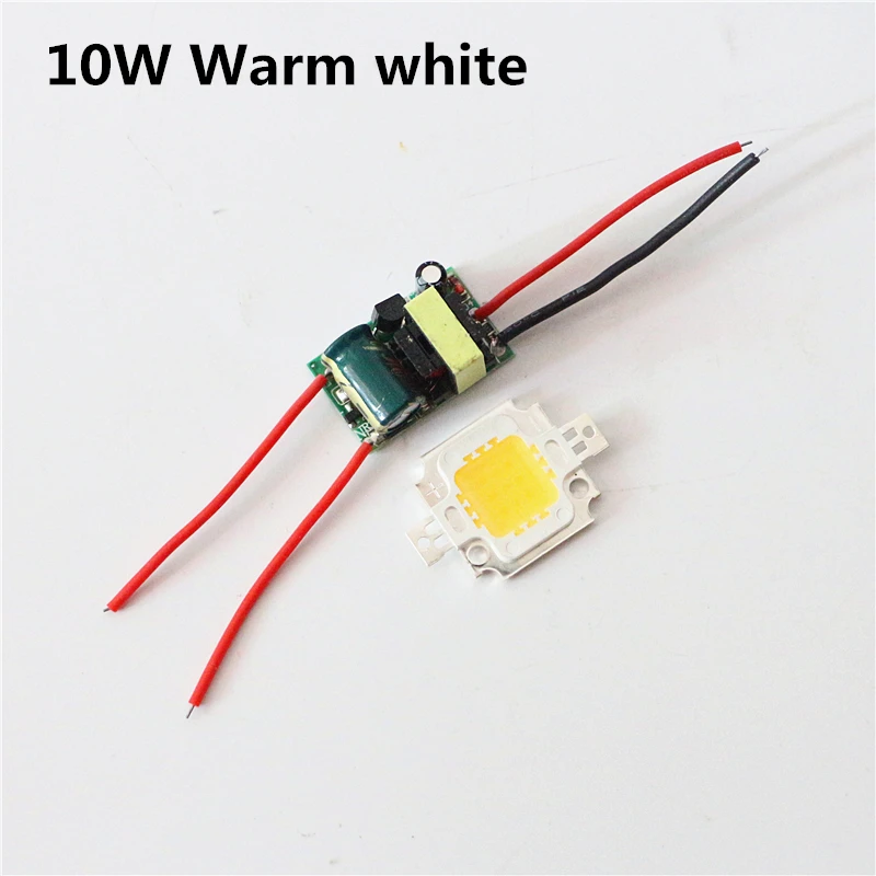 ASMTLED Real Full Watt 10W 20W 30W 50W 100W High Power COB LED lamp Chips Bulb + LED Driver For DIY Floodlight Spot light Lawn