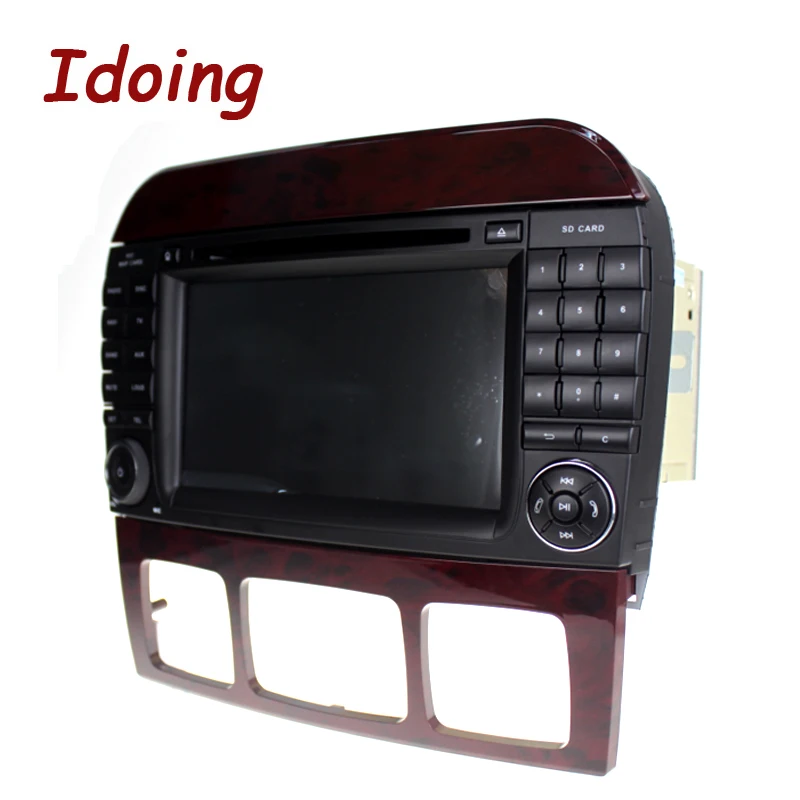 Discount Idoing 7"PX5 4G+32G 8Core 2Din Andriod 9.0 Car Radio GPS DVD Multimedia Player For Mercedes-Benz CL55 600 IPS Screen Navigation 3