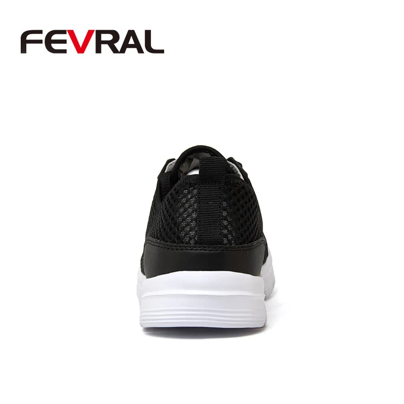 FEVRAL العلامة التجارية جديد الصيف حذاء رجالي مريحة تنفس شبكة عارضة خفيفة الوزن الرجال رياضية الانزلاق على أحذية رياضية حجم 39 ~ 48