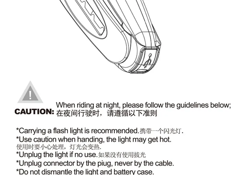 Perfect GUB M-26 MTB Bike Bicycle Leg Arm Led Light Outdoor helmet Cycling Running light lamp 100 lumens 5pcs LED USB rechargeable light 25
