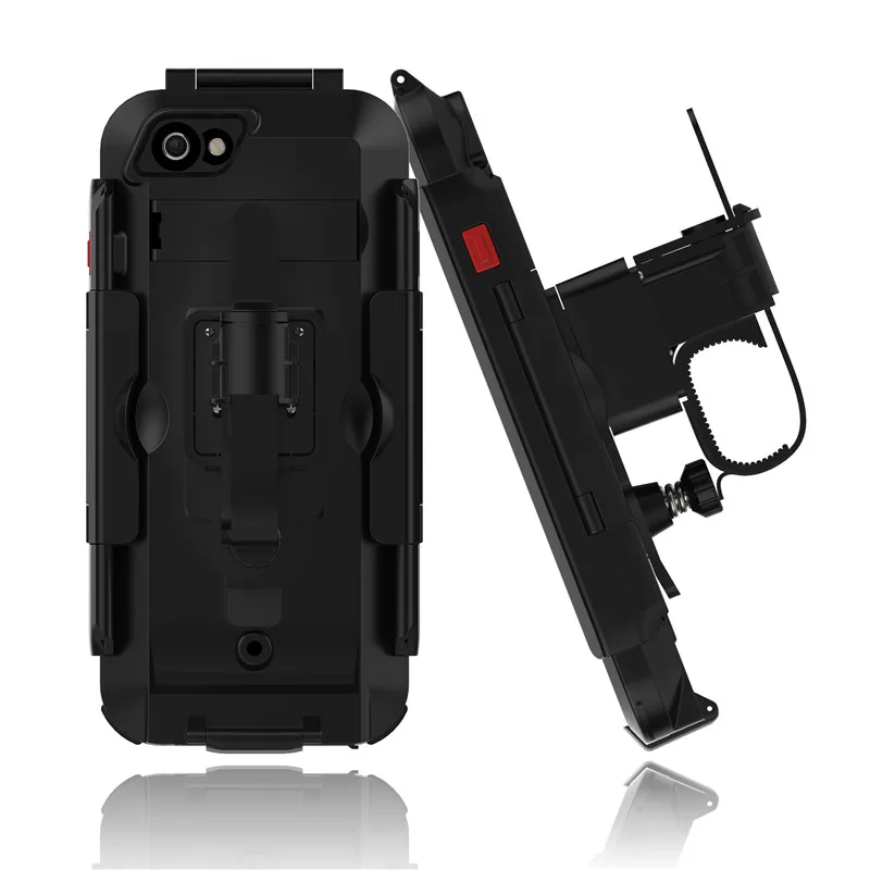 Waterproof Bicycle Bike Phone Case Holder Handlebar Clip Stand Mount Bracket Support for iPhone 6 6S Moto GPS Navigation Holder  (2)