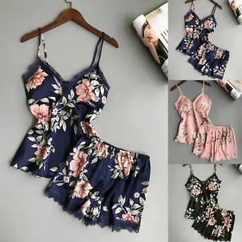 

Women's Sexy Lace Floral Sling Nightwear Underwear Robe Babydoll Sleepwear Sets