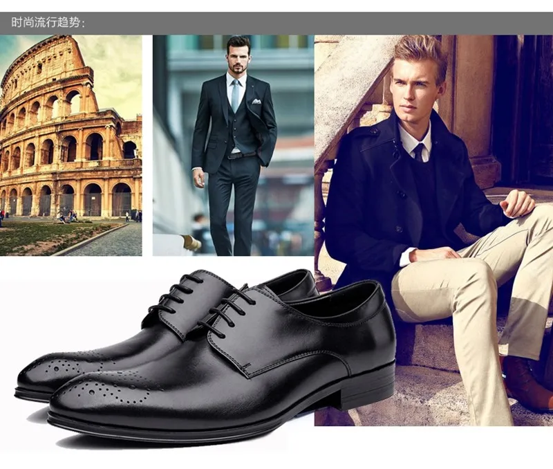 Горячее! Итальянские новые стильные роскошные свадебные туфли из натуральной кожи, деловые брендовые туфли, оксфорды, мужская обувь, размеры 38-44, QD26-F7