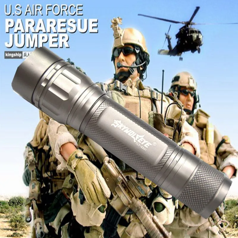 

High Quality 2000 Lumen Aluminium Alloy LED Flashlight Waterproof Zoomable Lantern Q5 Tactical Flashlight Torch 18650 Battery