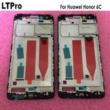 LTPro черная средняя рамка для huawei Honor 6C DIG-L01/Nova Smart/DIG-L21HN DIG-L21 передняя рамка ЖК-Корпус пластина крышка часть
