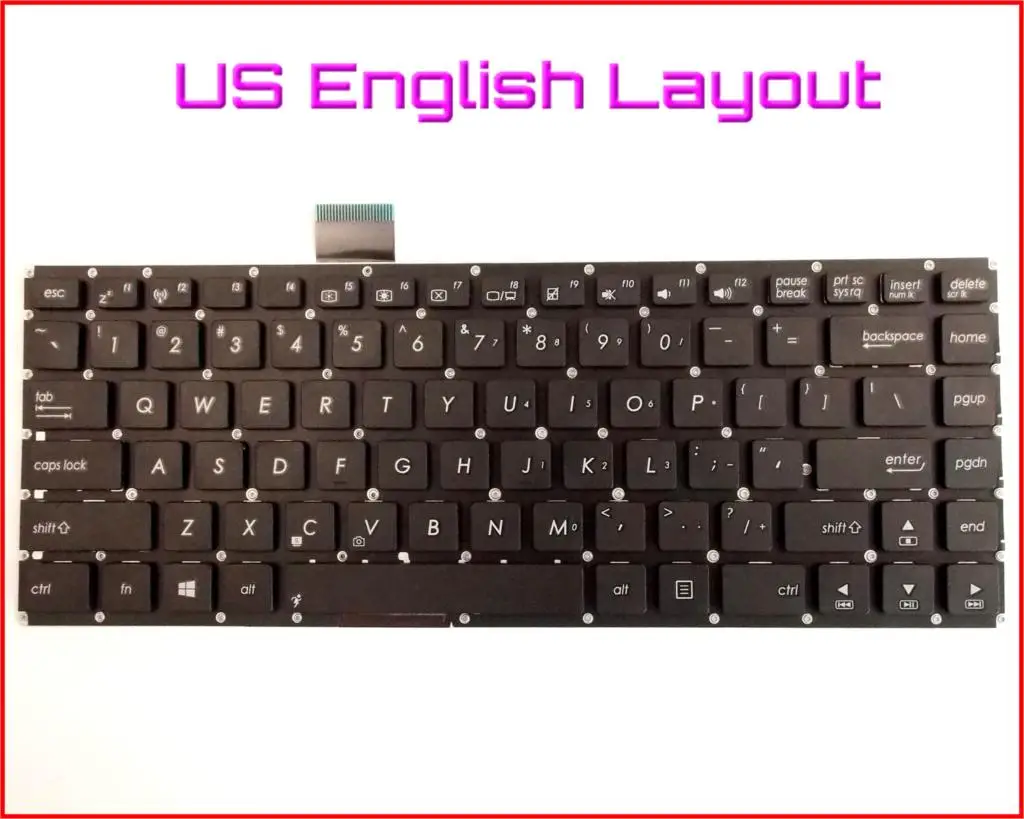 Новая клавиатура США английская версия для Asus Vivobook f402c x402 s400cb x402c x402ca S451 s451e s451l s451lb ноутбук не Рамки