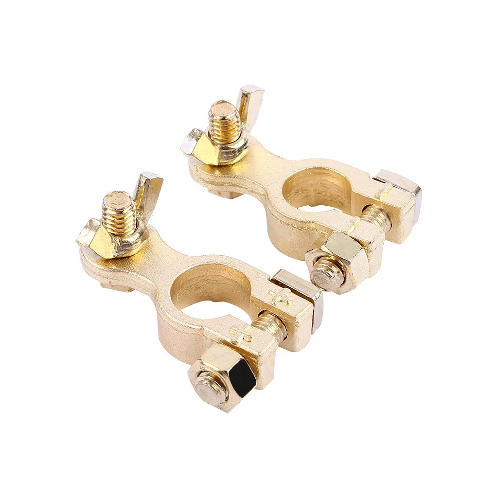 Terminals High Current Battery For Cars One Pair Includes Clamps And Connectors Solid Metal Terminals High Current Battery For Cars One Pair Includes Clamps And Connectors Solid Metal