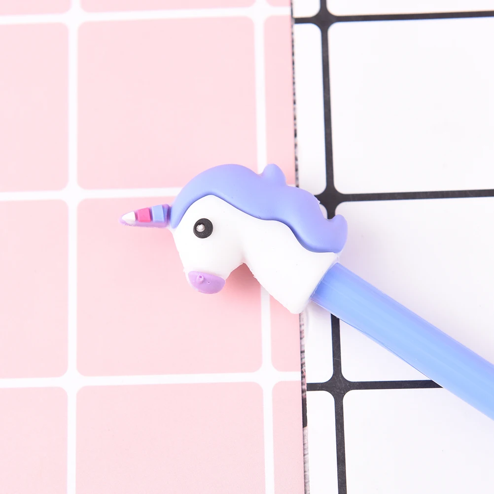 1 шт. креативная гелевая ручка с единорогом Kawaii Мультфильм Школа Офис Канцтовары