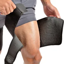 Adjustable Breathable Neoprene Non-Slip Hamstring Compression Sleeve New Men Women Thigh Brace Wraps Support Leg Warmers цена Adjustable Breathable Neoprene Non-Slip Hamstring Compression Sleeve New Men Women Thigh Brace Wraps Support Leg Warmers цены онлайн
