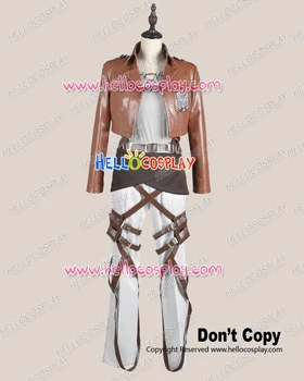 

Attack On Titan Shingeki No Kyojin Cosplay Eren Yeager Legion Costume Leather Ver H008