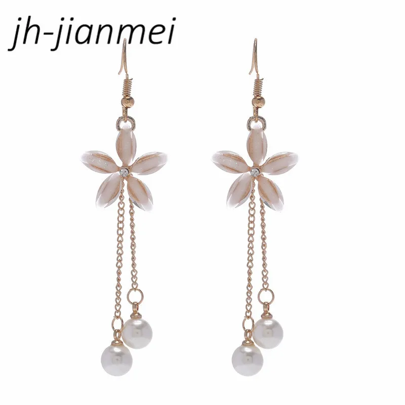 

Jewelry Tassel Earrings Temperament Trend Eternal Flower Long Earrings Simple Versatile Crystal Flowers
