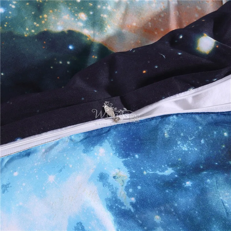 Новинка 3D Hipster Galaxy Постельное белье Вселенная космического пространства тематические Galaxy печати постельное белье пододеяльник Flast лист& Подушка Чехол