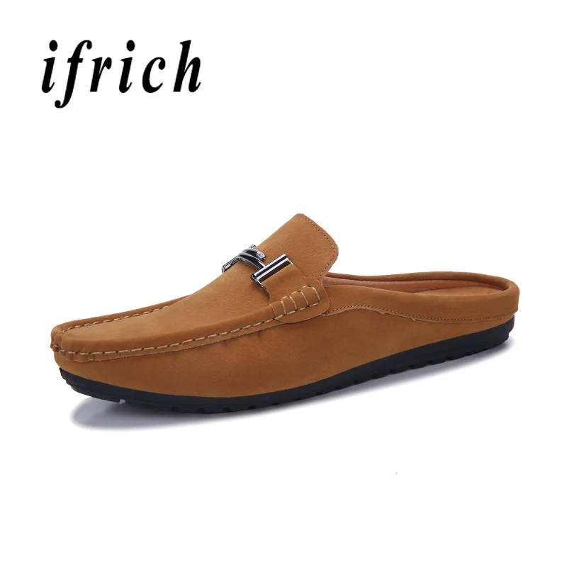 

Men Shoes Half Loafers Yellow Back Young Casual Footwear Male Weight Light Men Lazy Shoes Comfortable Men Walking Driver Shoes