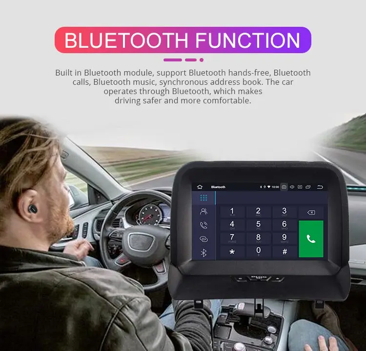 Besina 2 Din Android 9,0 автомобильный радиоприемник для FORD Tourneo/Transit мультимедийный плеер GPS Bluetooth Wi-Fi RDS стерео