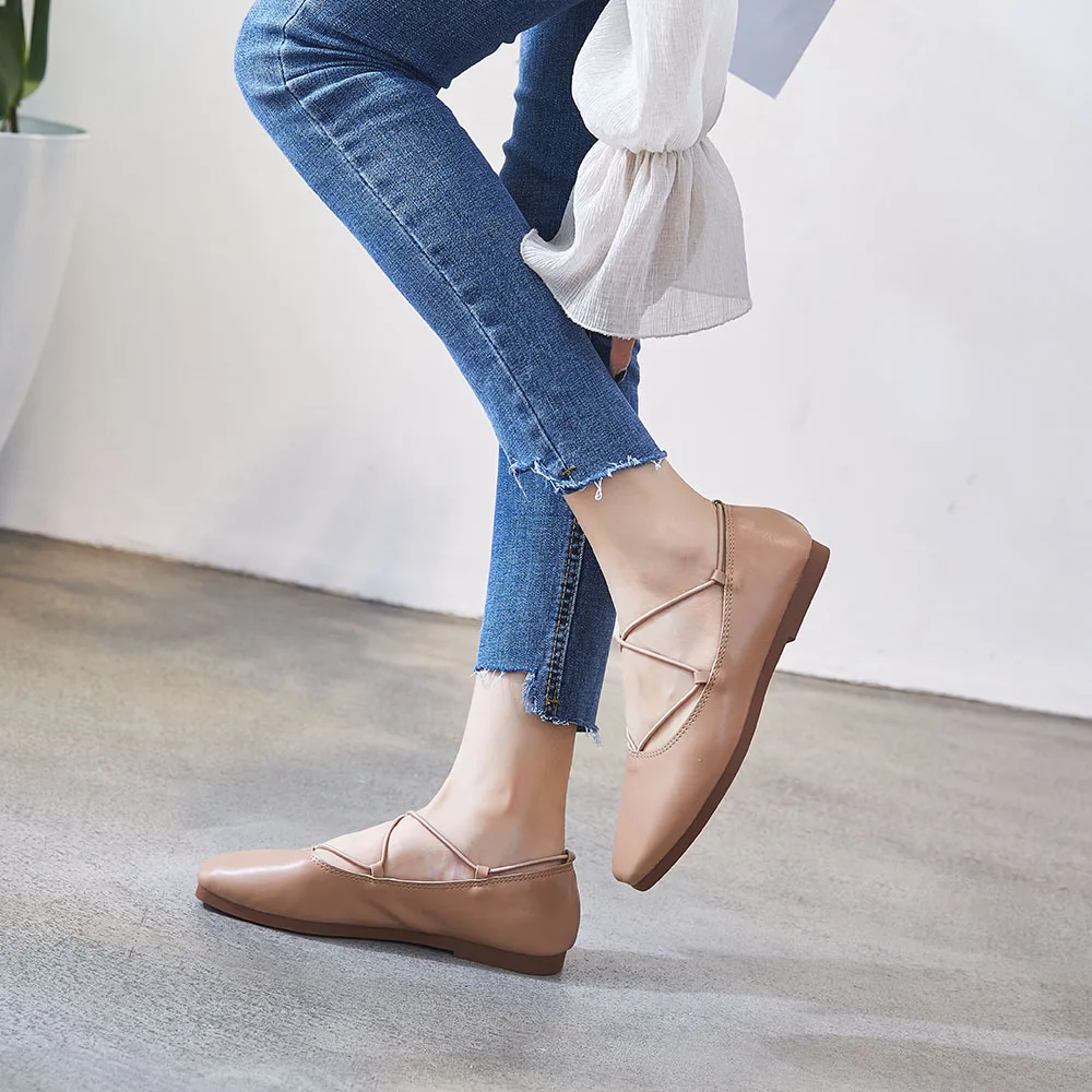 Grand Bouche 2018 Chaussures Nouveau Plat Profonde Sauvage mère Simples Ardoisé Jane kaki Femelle Peu Rétro Femmes Mary wSvxXq