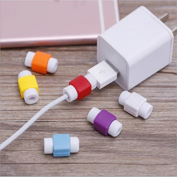 

10 Piece Mini Mignon Silicone USB Cable ecouteur Protecteur En Plastique Cordon Protection Fil Couverture winder protecter