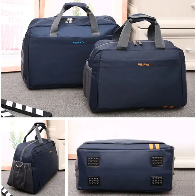 Scione Classic Travel Business Handbag uomo impermeabile bagaglio a mano Tote valigia donna borsa a tracolla grande per Weekend sportivo Casual 2