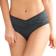 Женские короткие шорты с перекрестной шнуровкой, с высокой талией, модные, закрытый женский купальник, плюс размер, один предмет, 35JU03