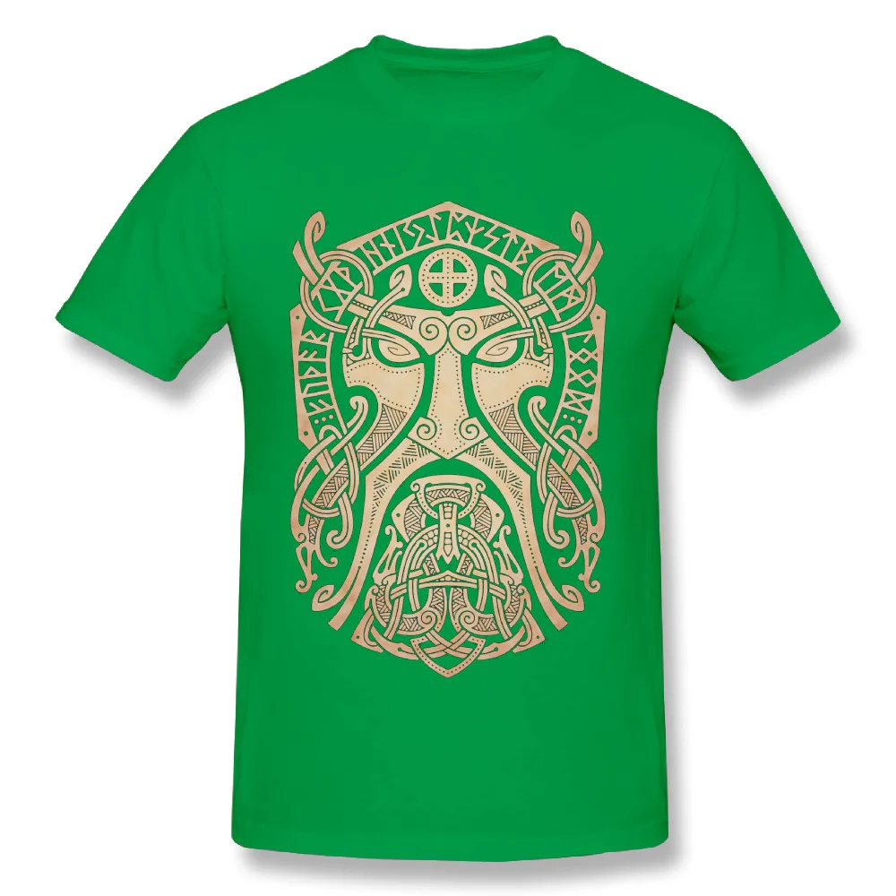 Летняя модная футболка «Тор Викинги», Классическая футболка с круглым вырезом и рисунком из фильма «Человек-паук» - Цвет: Зеленый
