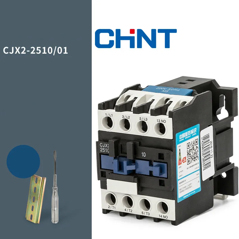 

CHINT Communication Contactor Cjx2-2510 2501 25a Single-phase 220V Three-phase 380V 24V 110V