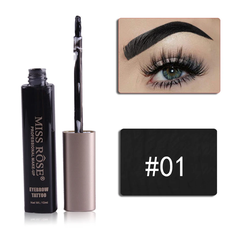 2Pcs 01 EyeMakeup Red Wine Peel Off Eye Brow Tattoo Tint Waterproof