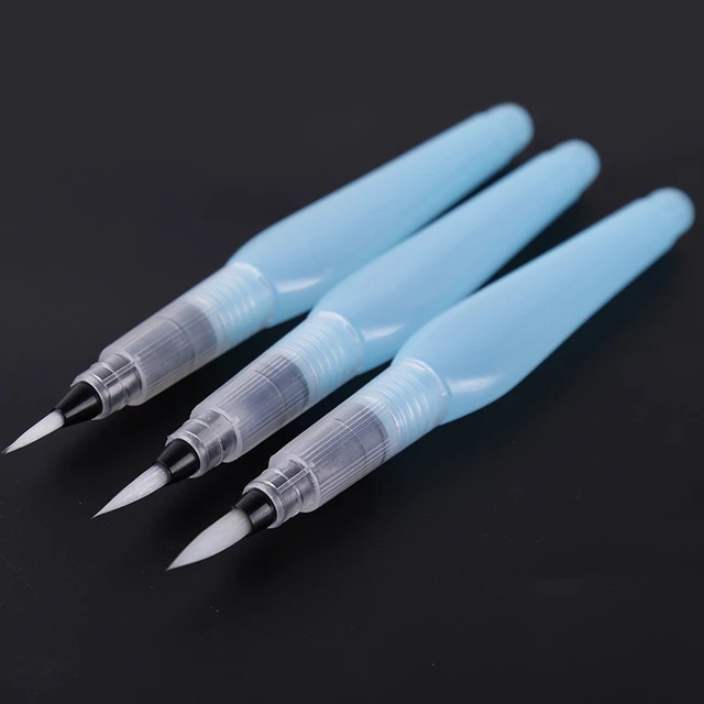 6/9/12pcs Watercolor Brush Pens Set For Water Soluble Colored Pencil Aqua  Brush Pen For Beginners And Students - AliExpress