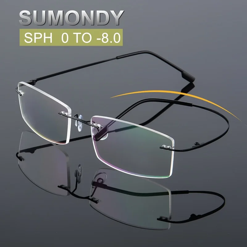 SUMONDY SPH от 0 до 8 очки с диоптриями без оправы для близорукости мужчин и женщин 1 61