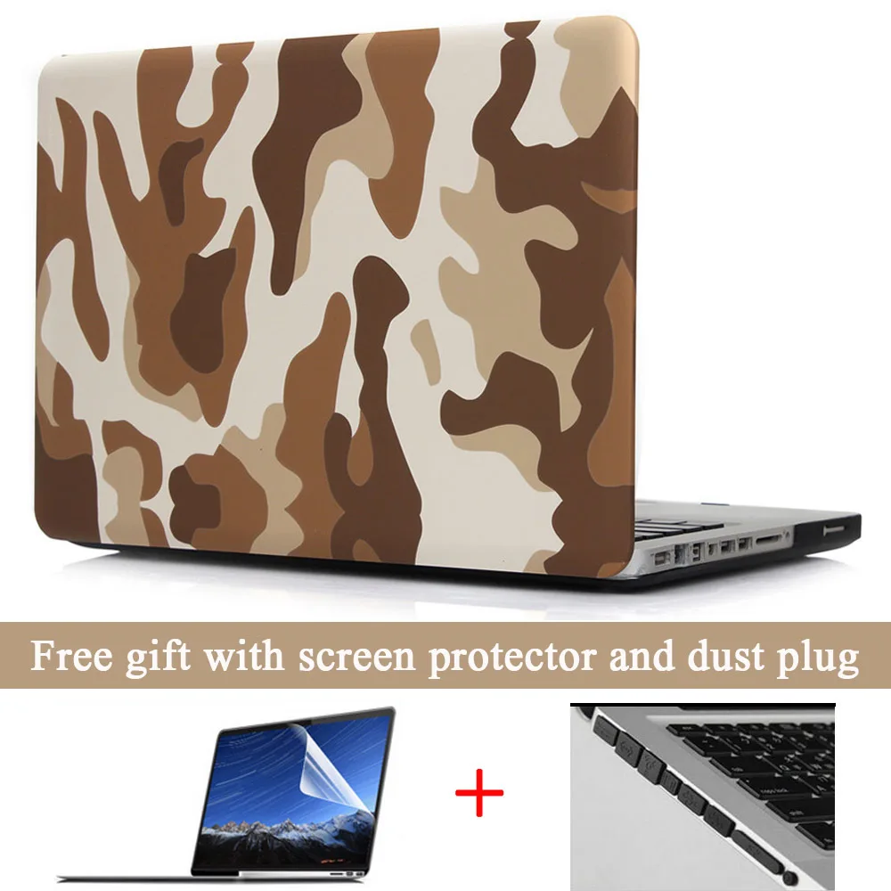 Для Macbook Air 11 13 Чехол военный камуфляж Жесткий пластиковый защитный чехол для