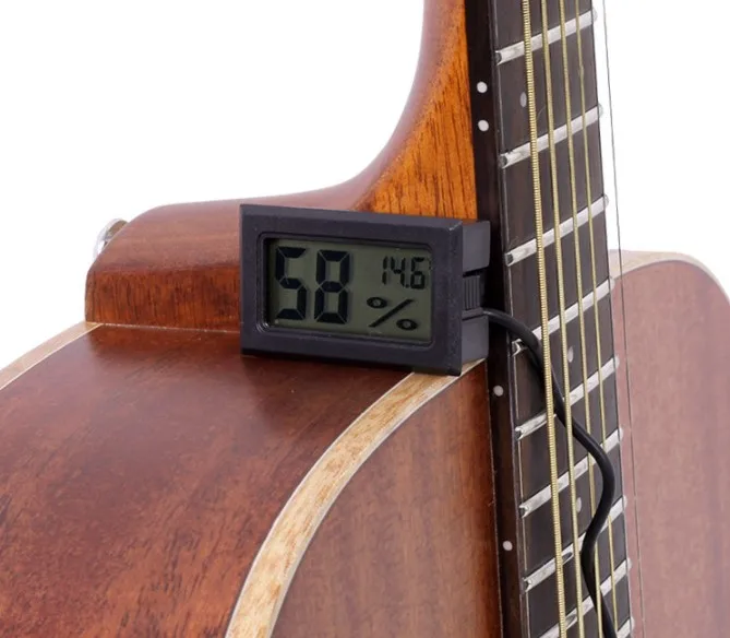 

IM 2-in-1 Digital LCD Display Thermometer and Hygrometer (Humidity Meter Gauge) with Wired Sensor Probe, Designed for Guitar