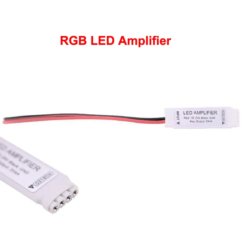 Светодиодный Усилитель DC 5V 24V RGB/RGBW один Цвет контроллер сигнальный повторитель