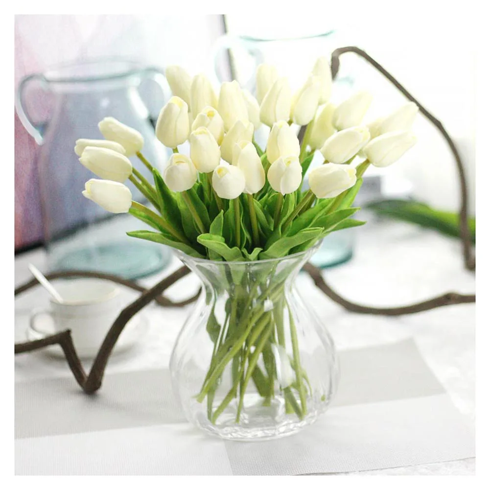 

10pcs Fake Artificial Flowers Tulip Floral Simulation Bouquet Mini Home Wedding Party Decoration KM88