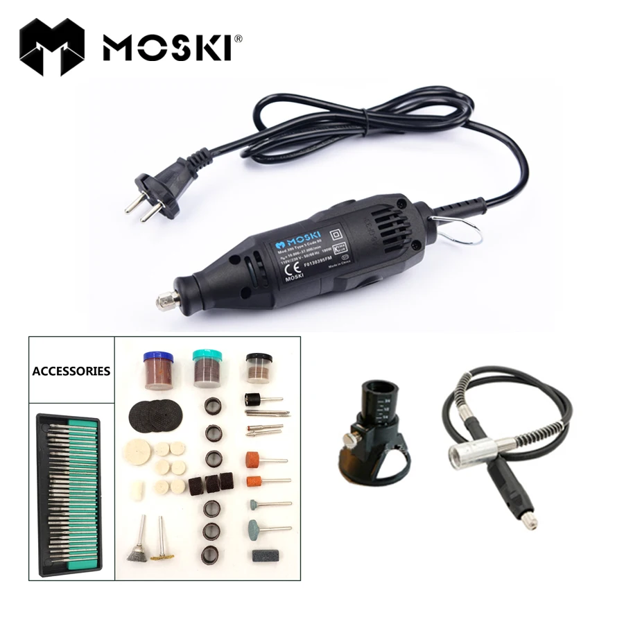 

MOSKI ,MINI Grinder 180W Portable Grinding Machine Variable Speed Electric Drill