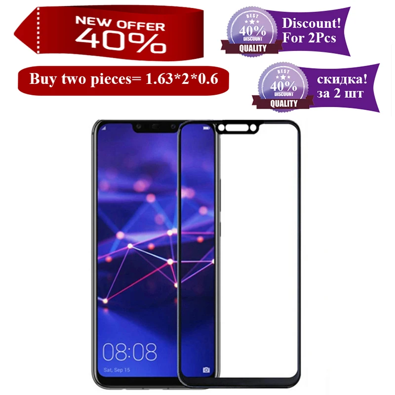 1/2 шт Защитное стекло для huawei mate 20 lite light lait защита для экрана закаленное стекло на huawey hawai mate 20 life glass