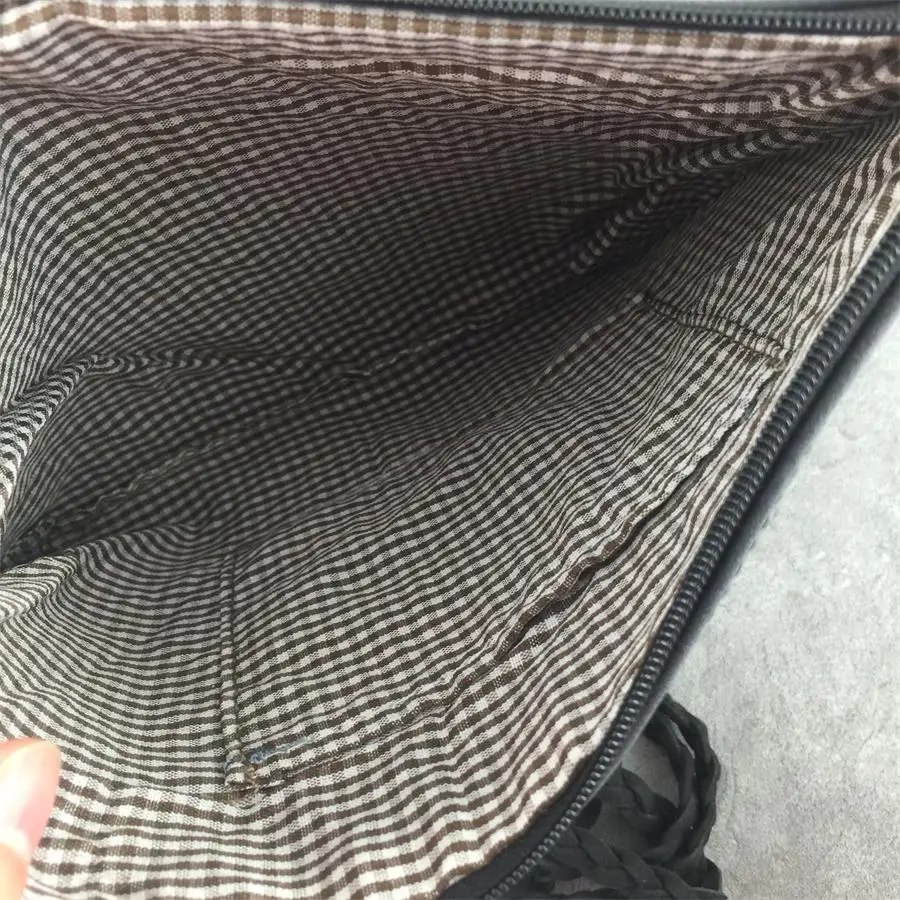 Nuova borsa a tracolla da donna Vintage a tracolla di alta qualità grigia Pom POM Gypsy borse bohémien