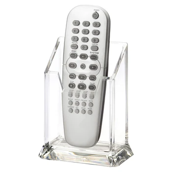 

New Design Acrylic Menu Storage Box Clear Plastic Remote Control Holder Desk Storage Box YAC016