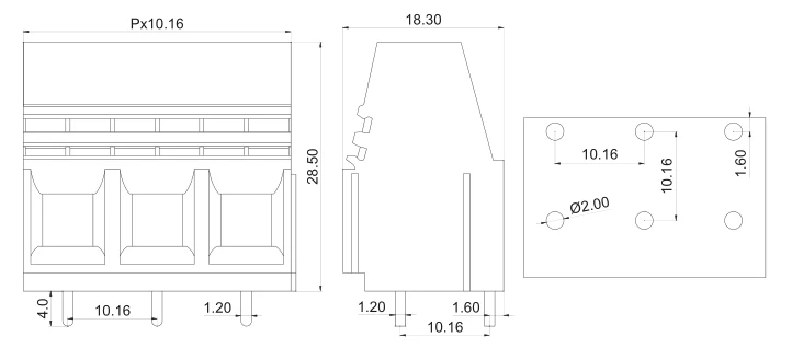 600 v 57a alta eficiência pcb universal