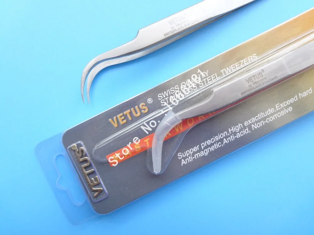 

5pcs Eyelash Extension Tweezers VETUS 7-SA Especially for 3D 6D Volume Lashes