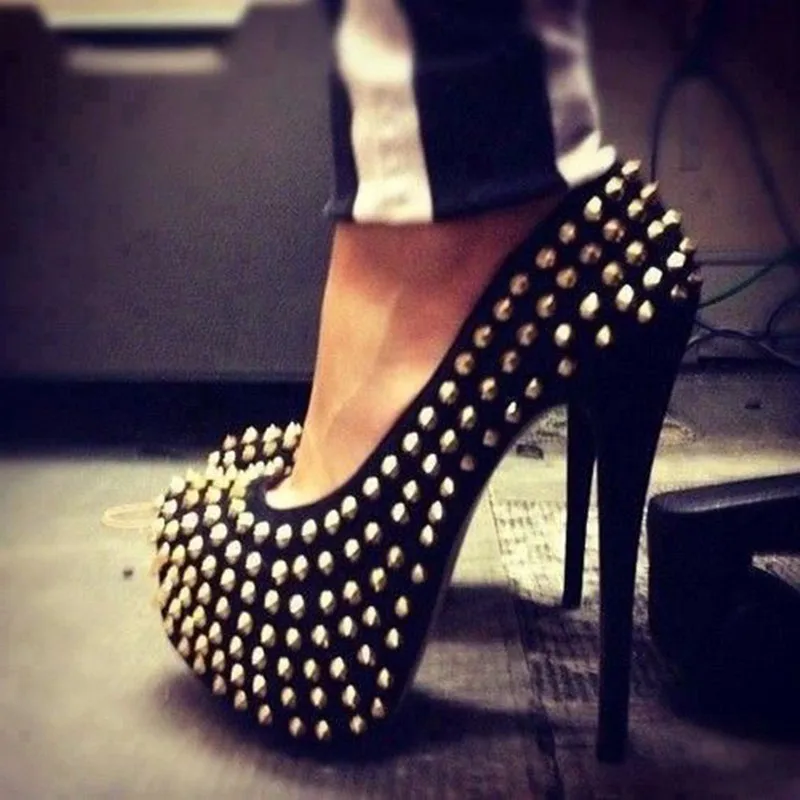 

SHOFOO shoes,Beautiful stylish free shipping,leather fabric,14.5 cm high-heeled shoes, round toe pumps.SIZE:34-45