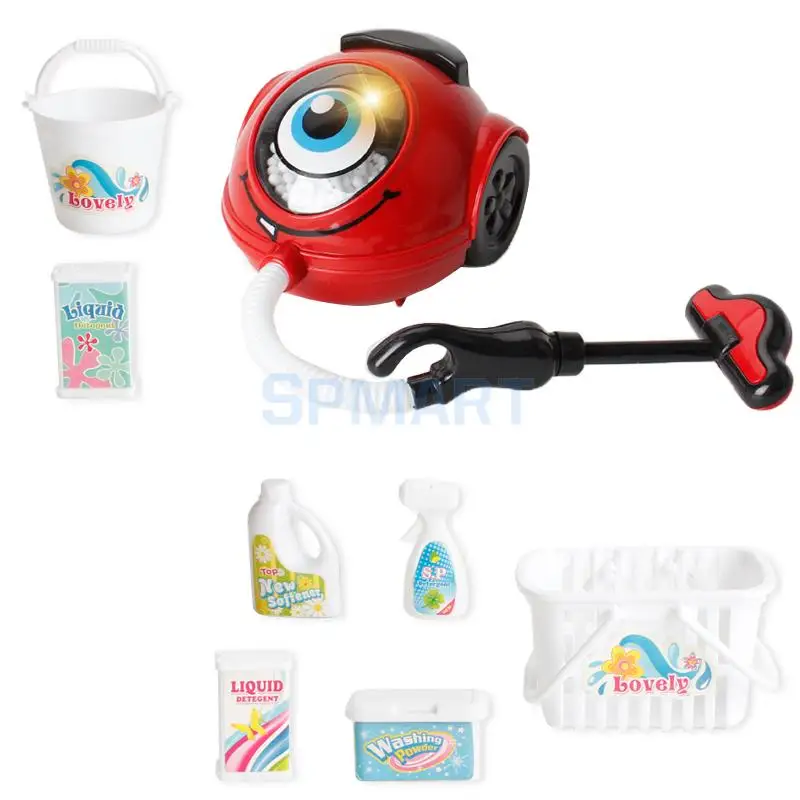 Simulation Home Appliances Toys w/ Sounds & Lights - Baby Pretend Play Kitchen Cooking Housekeeping Play Food Toy Developmental