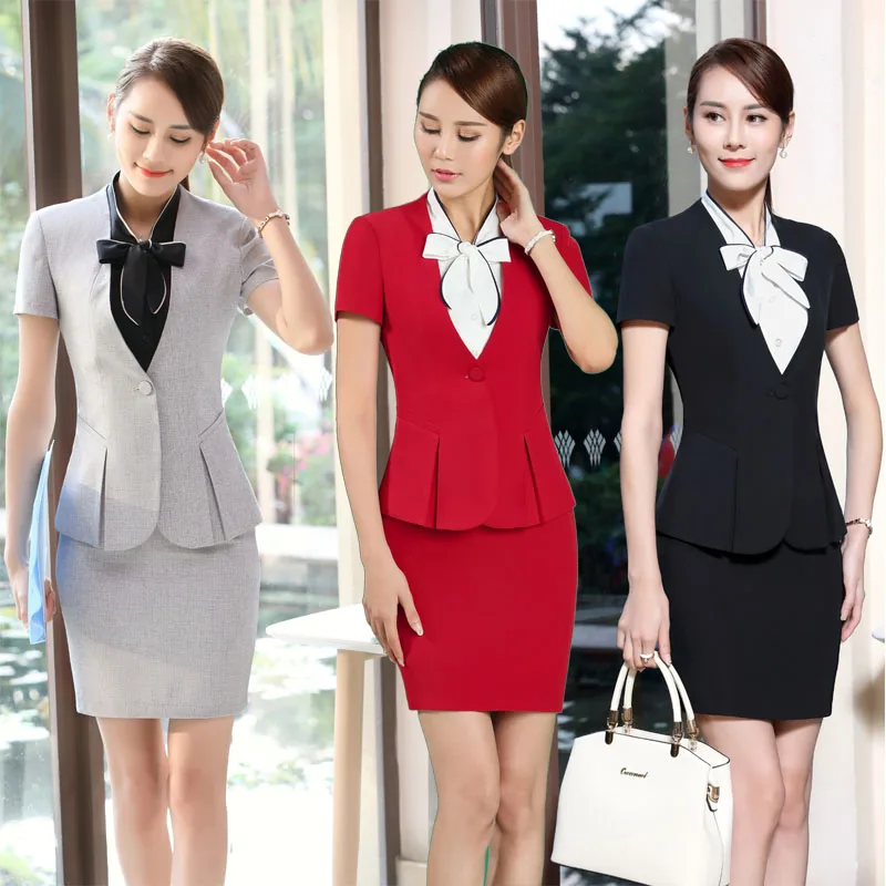 

Professional Slim Fit Formal OL Styles Business Blazers Suits Office Ladies Blazer Outfits Beauty Salon Clothing Sets Plus Size