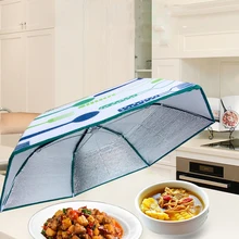 1 шт. кухонные контейнеры пищевые инструменты, сохраняющие тепло растительные крышки, Складная крышка из алюминиевой фольги, посуда, изоляционные кухонные защитные сетки для пищевых продуктов