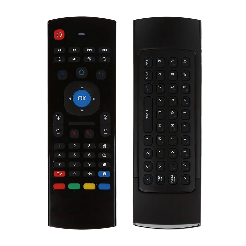 

2.4Ghz Wireless Air Mouse Mini Keyboard Full Qwerty Keyboard Smart Remote Control MX3 with IR Learning Funtion